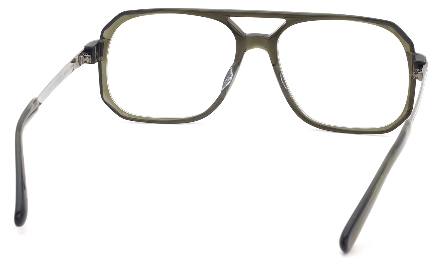 YELLOWS PLUS イエローズプラス メガネ通販 RANDEL C529 harrods green/light grey フレーム裏側