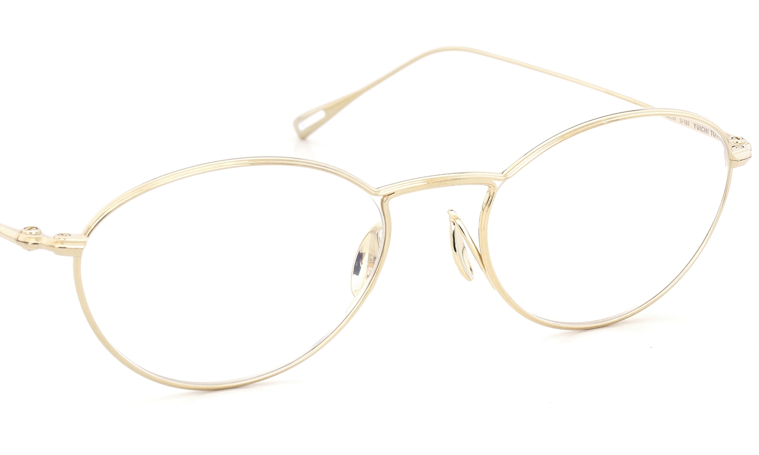YUICHI TOYAMA. メガネ通販 U-183 Ivy col.01 White gold フロント