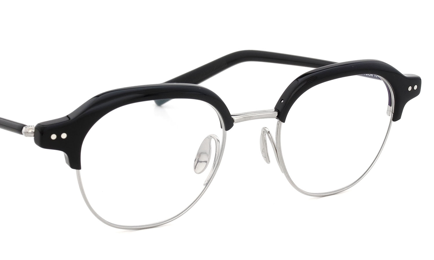 YUICHI TOYAMA メガネ U-184 DUD col.02 Black /Silver フロント