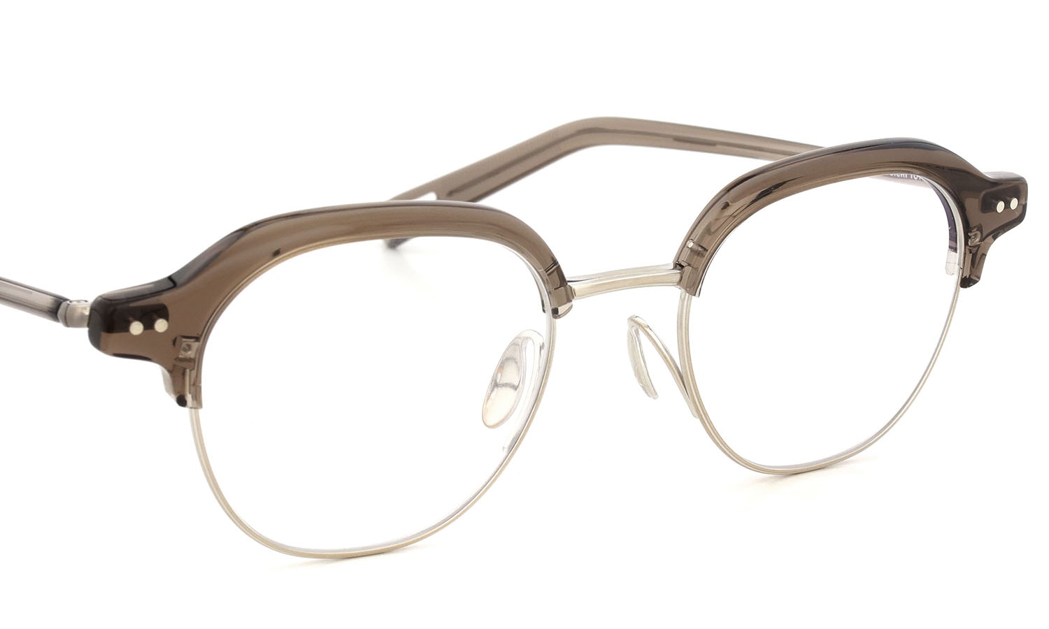 YUICHI TOYAMA メガネ U-184 DUD col.03 Clear brown /Omomuki フロント