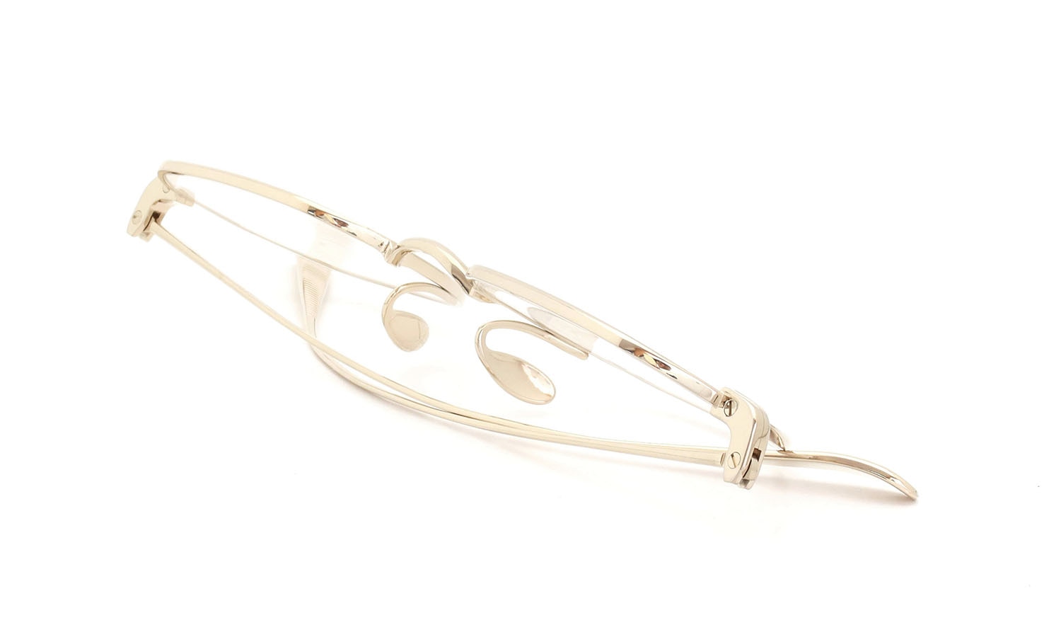 YUICHI TOYAMA. メガネ通販 U-180 Nathan col.01 White gold