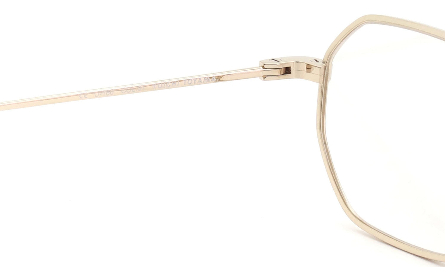 YUICHI TOYAMA. メガネ通販 U-180 Nathan col.01 White gold