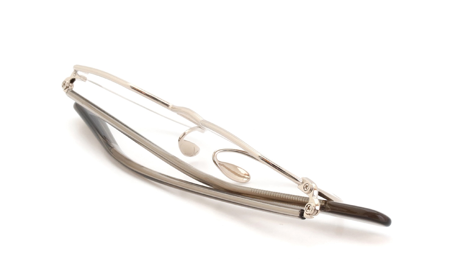 YUICHI TOYAMA. メガネ通販 U-178 Harry COL.01 White gold / Taupe