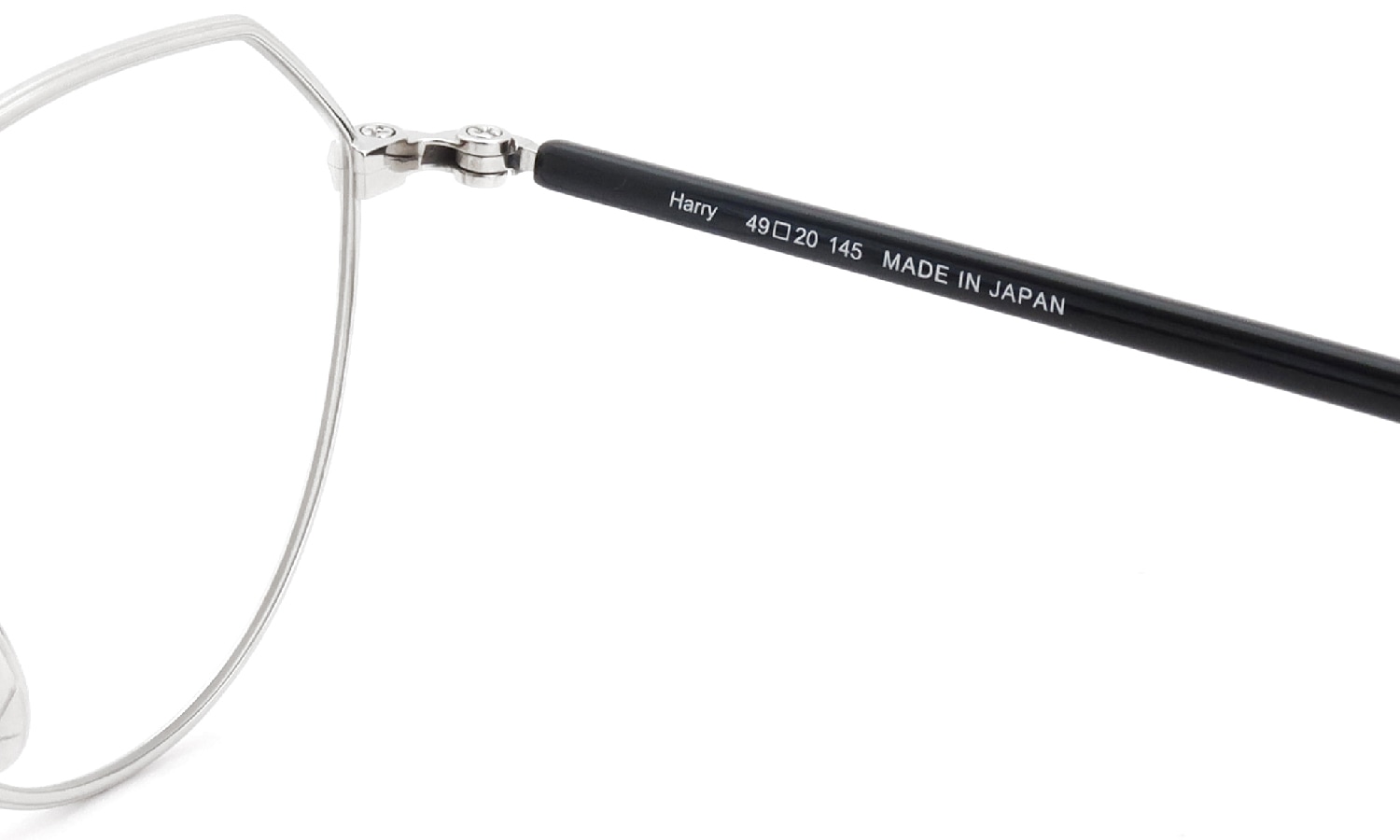 YUICHI TOYAMA. メガネ通販 U-178 Harry COL.02 Silver / Black