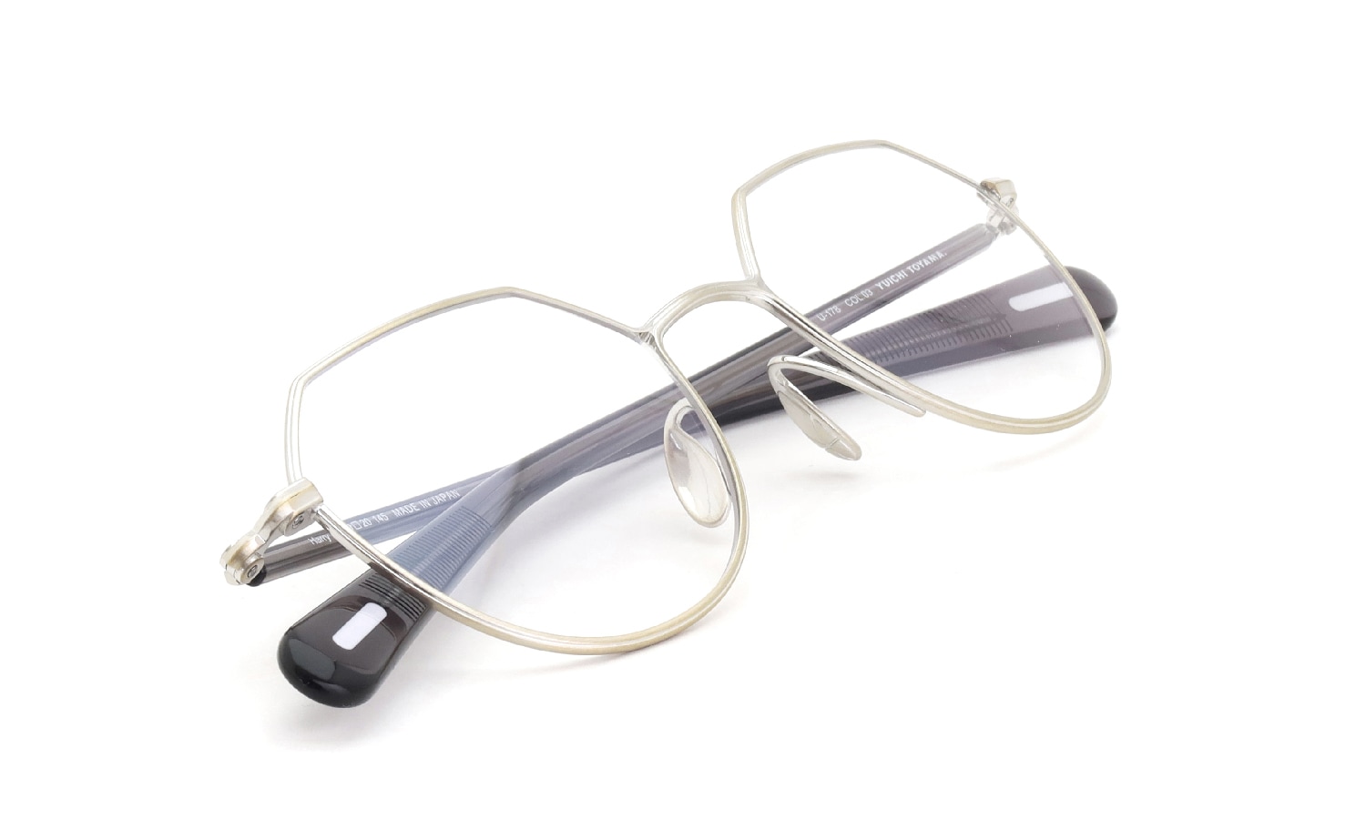 YUICHI TOYAMA. メガネ通販 U-178 Harry COL.03 Omomuki / Clear gray