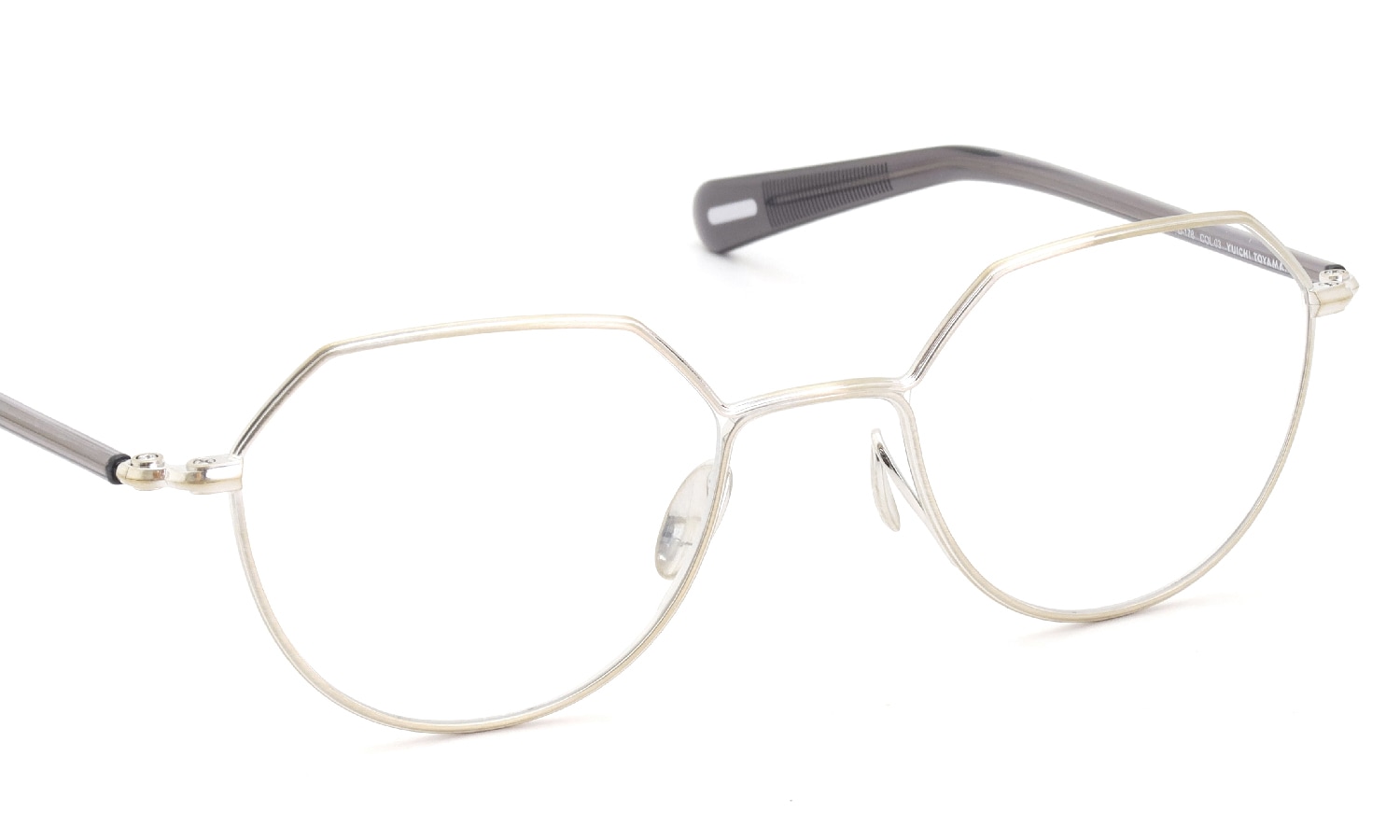 YUICHI TOYAMA. メガネ通販 U-178 Harry COL.03 Omomuki / Clear gray