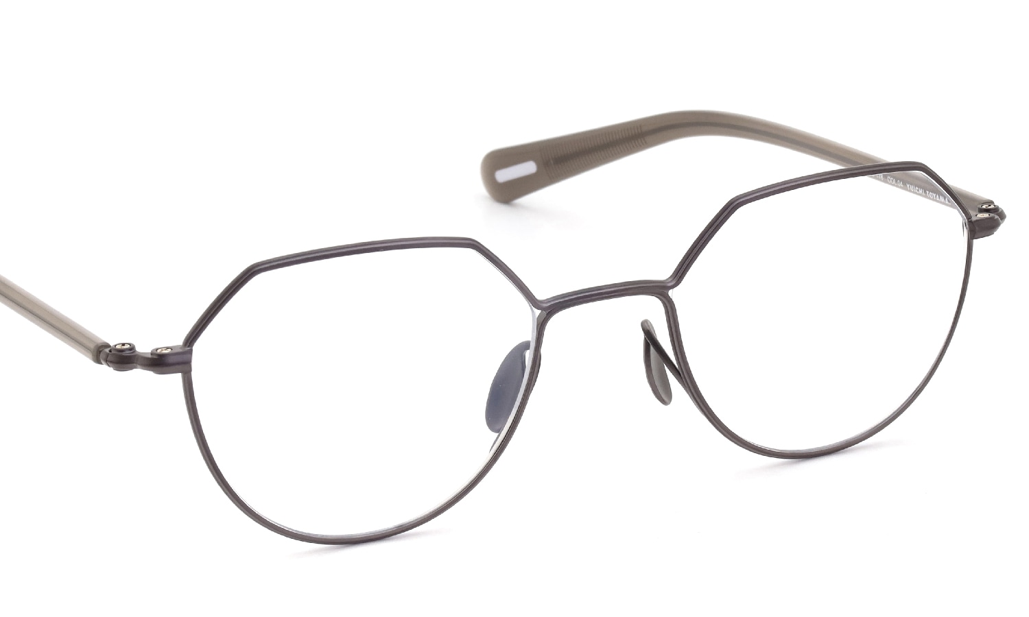 YUICHI TOYAMA. メガネ通販 U-178 Harry COL.04 Matt brown / Charcoal gray