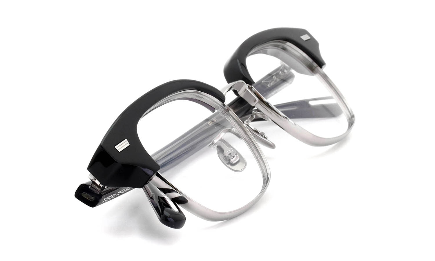 YUICHI TOYAMA:5 メガネ通販 FORT GREENE Col.01 Black / Silver
