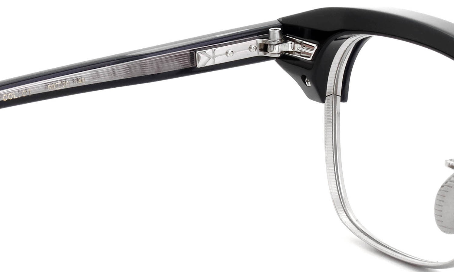 YUICHI TOYAMA:5 メガネ通販 FORT GREENE Col.01 Black / Silver