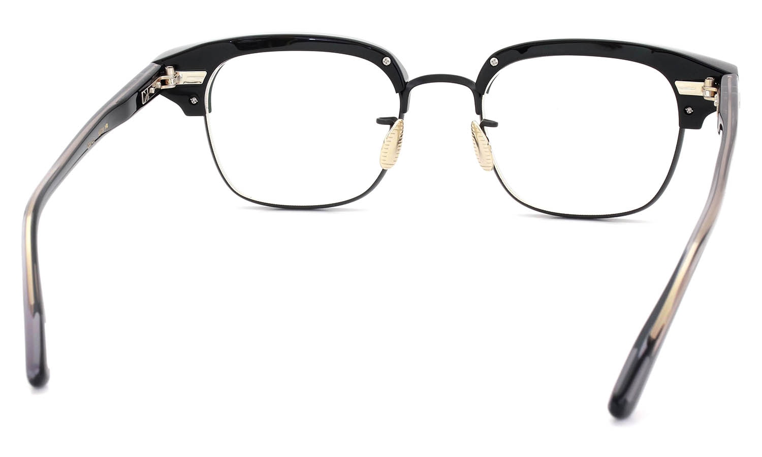 YUICHI TOYAMA:5 メガネ通販 FORT GREENE Col.02 Black / Matt black + White gold