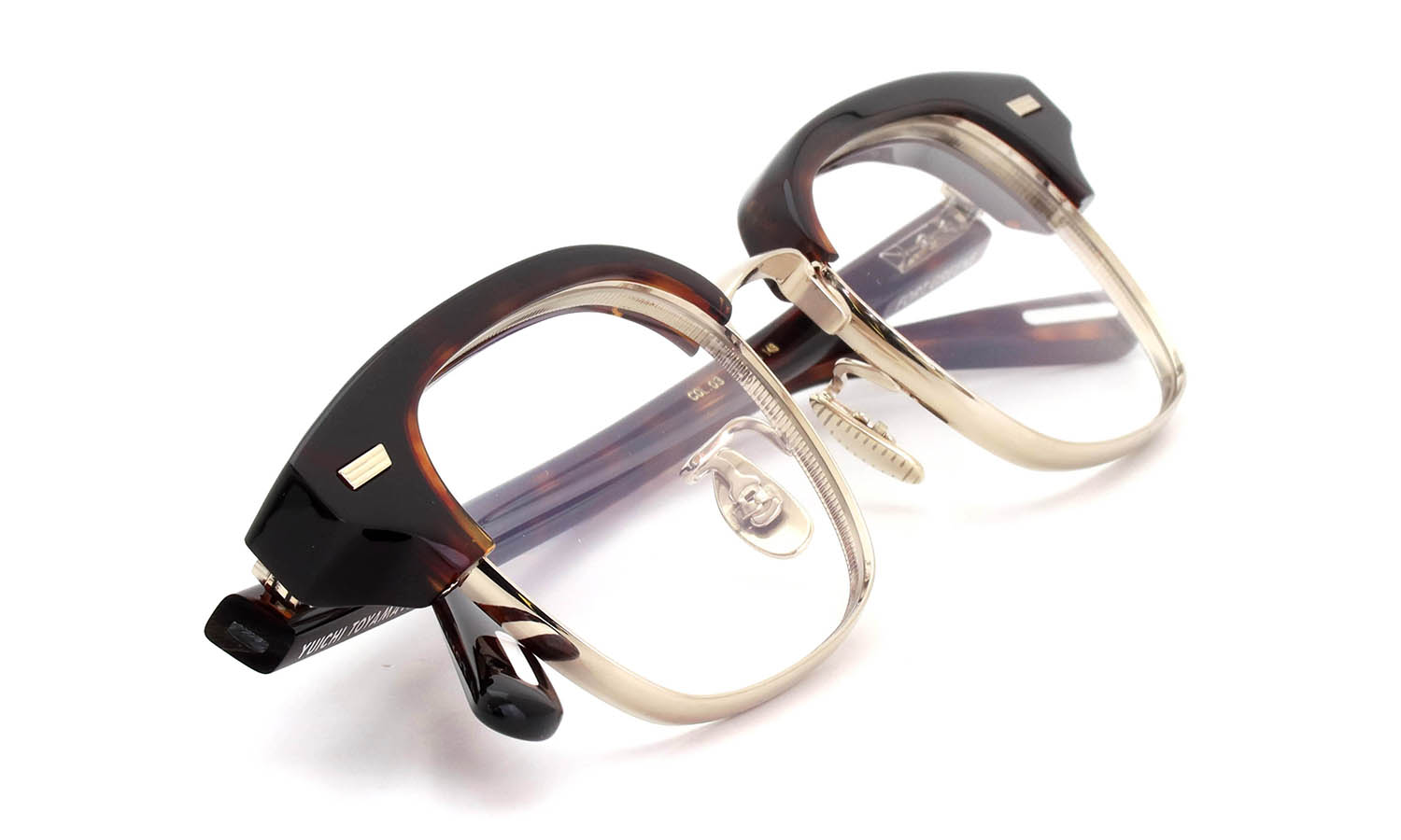 YUICHI TOYAMA:5 メガネ通販 FORT GREENE Col.03 Demi / White gold