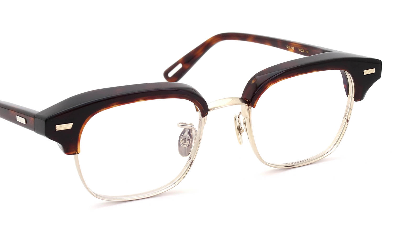 YUICHI TOYAMA:5 メガネ通販 FORT GREENE Col.03 Demi / White gold