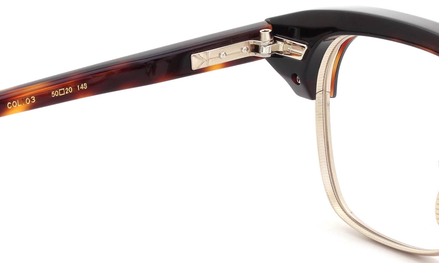 YUICHI TOYAMA:5 メガネ通販 FORT GREENE Col.03 Demi / White gold