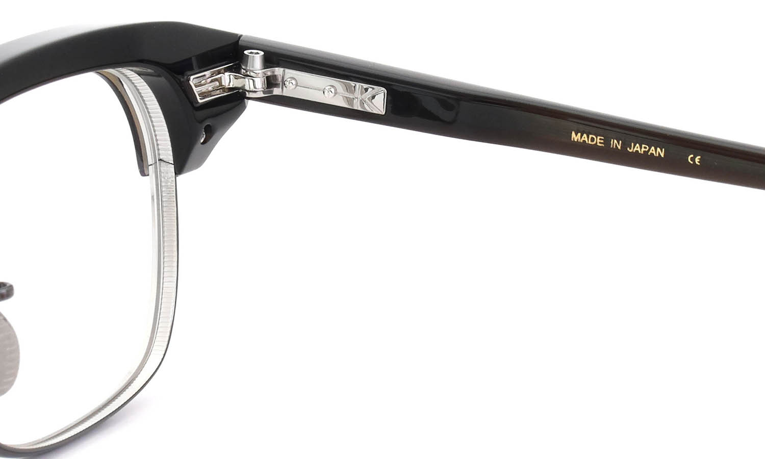 YUICHI TOYAMA:5 メガネ通販 FORT GREENE Col.04 Khaki brown / Metal gray + Silver