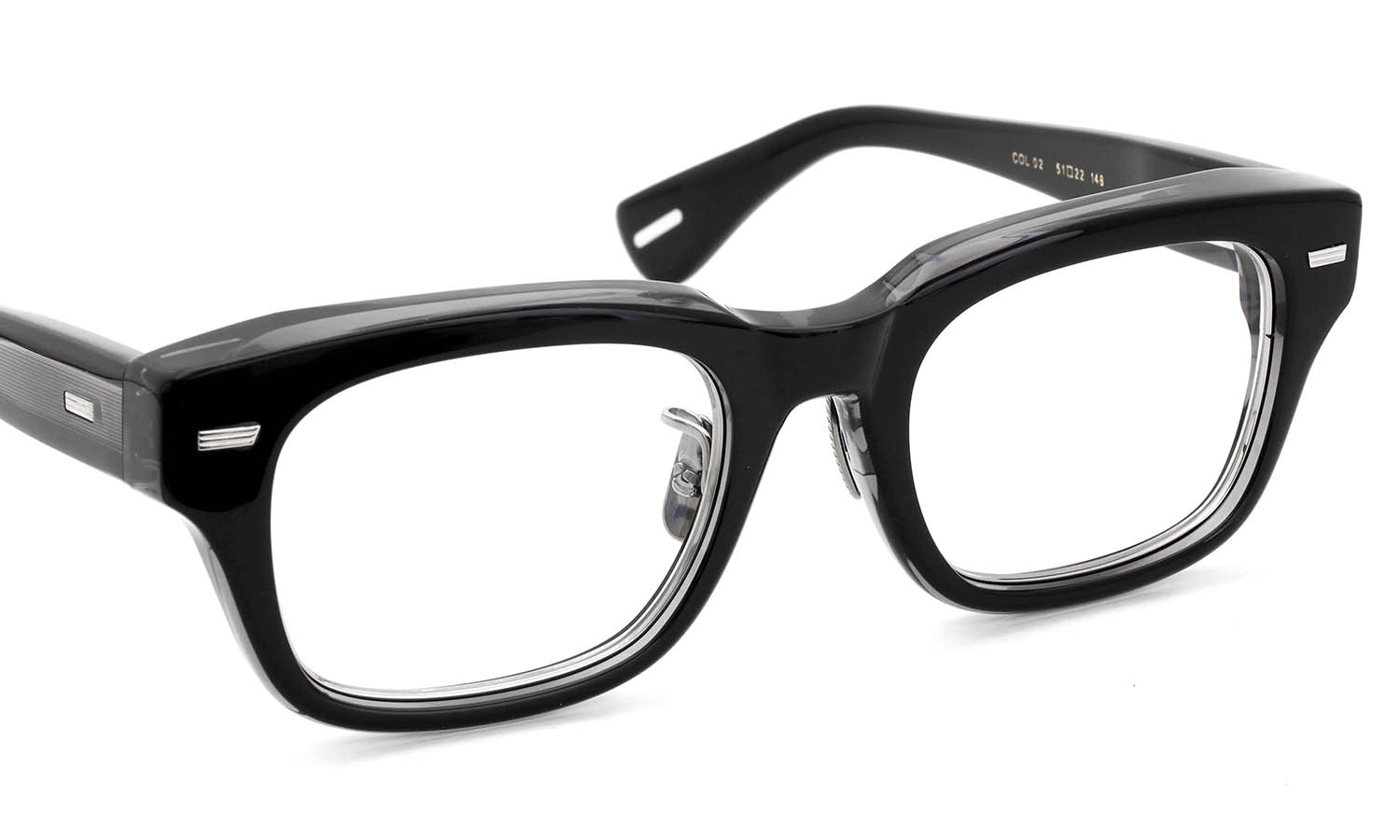 YUICHI TOYAMA:5 メガネ通販 WILLIAMSBURG Col.02 Black / Silver