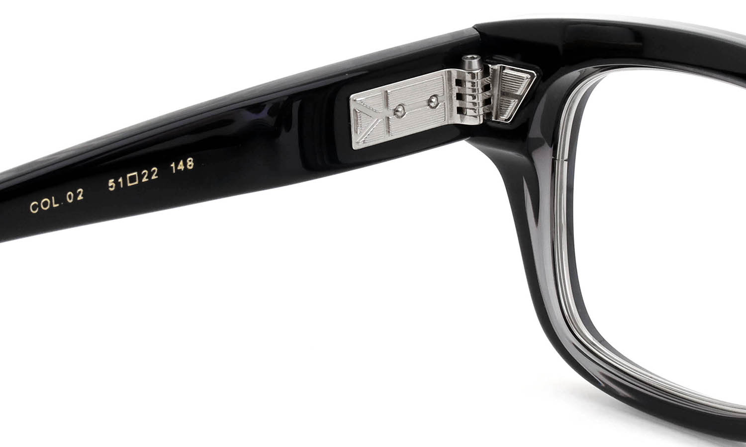 YUICHI TOYAMA:5 メガネ通販 WILLIAMSBURG Col.02 Black / Silver