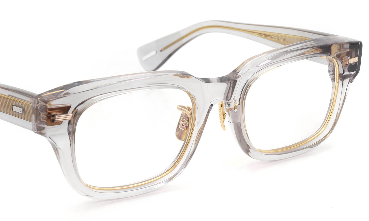 YUICHI TOYAMA:5 メガネ通販 WILLIAMSBURG Col.04 Clear Gray / Gold