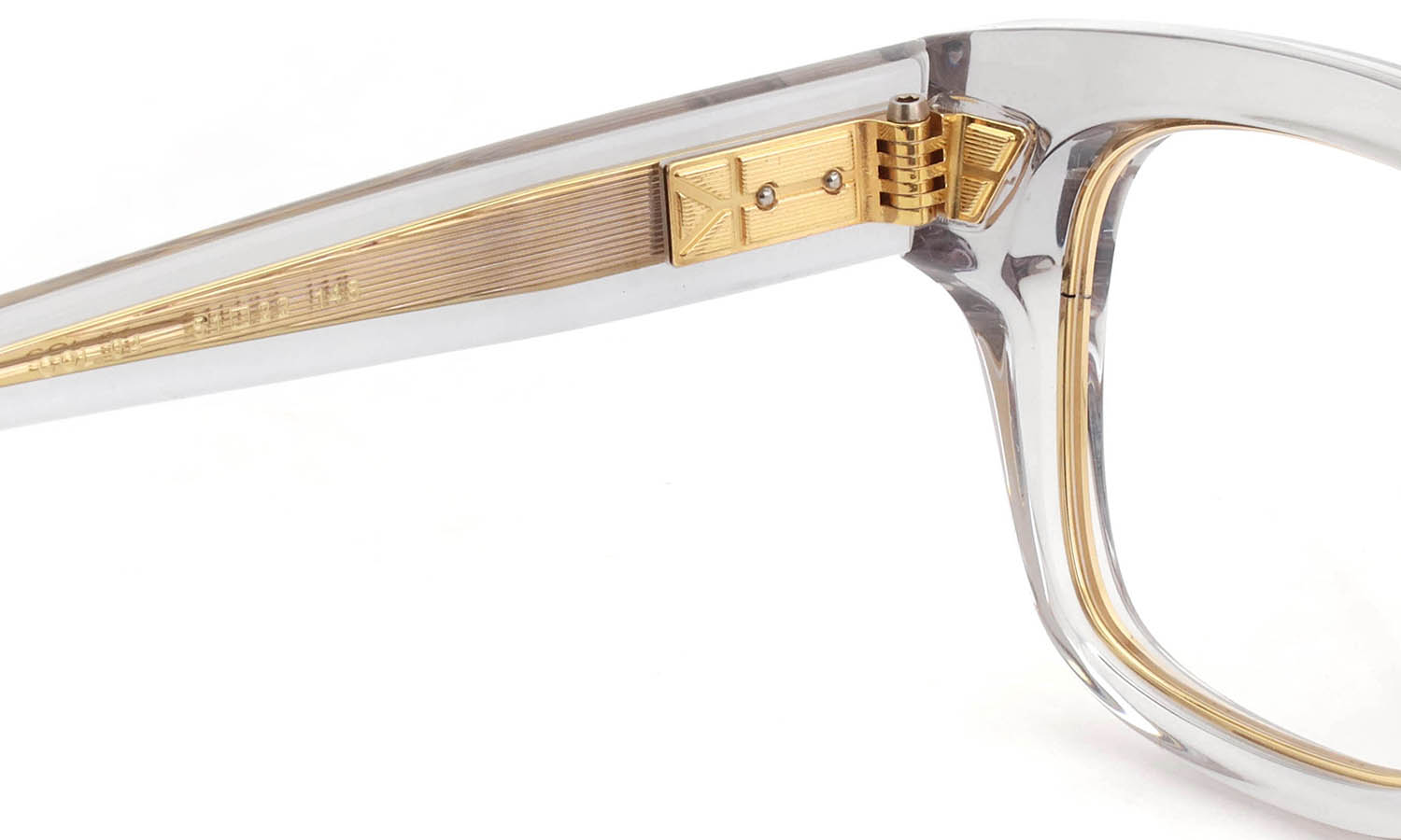 YUICHI TOYAMA:5 メガネ通販 WILLIAMSBURG Col.04 Clear Gray / Gold