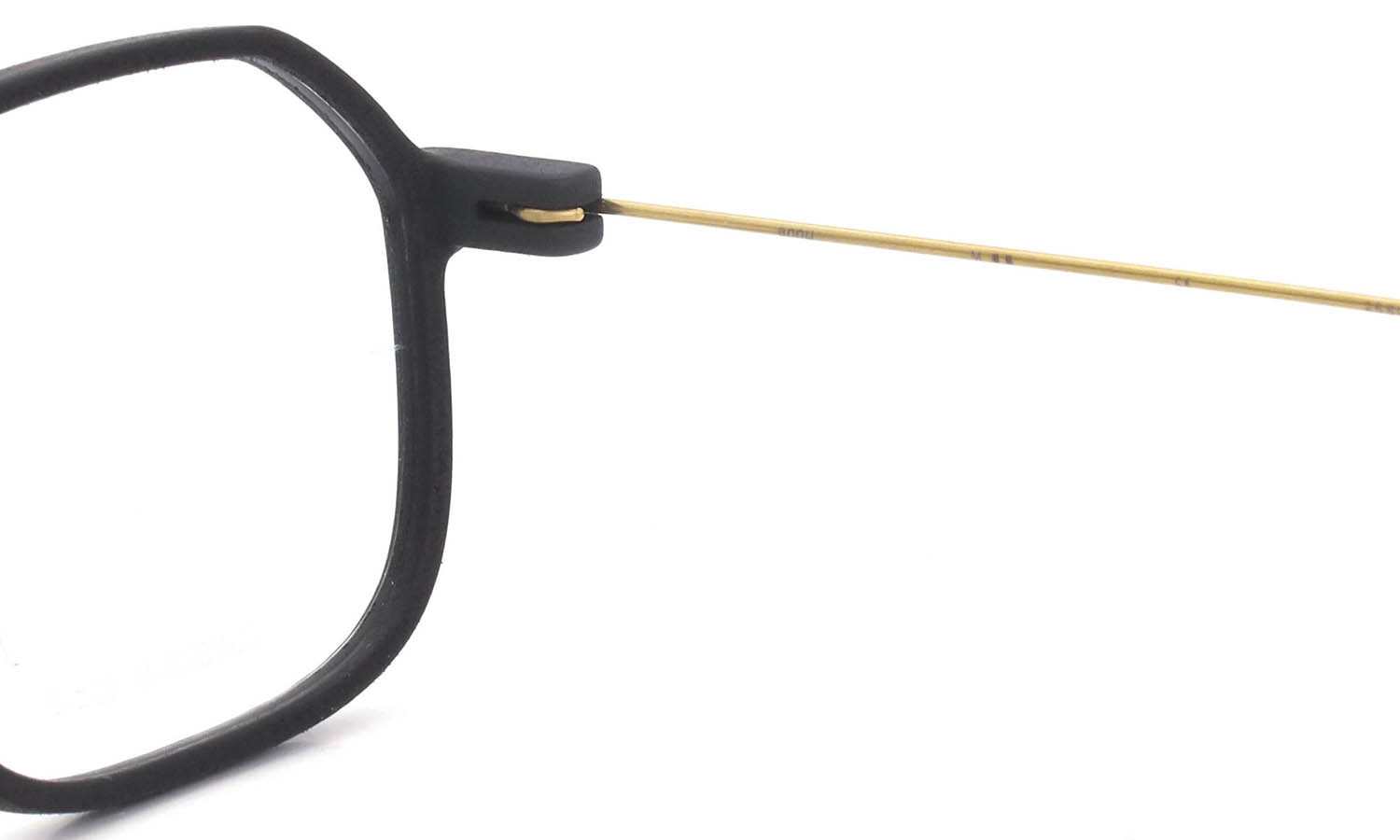Annu メガネ通販 Square 26 M BLK-Float/Gold