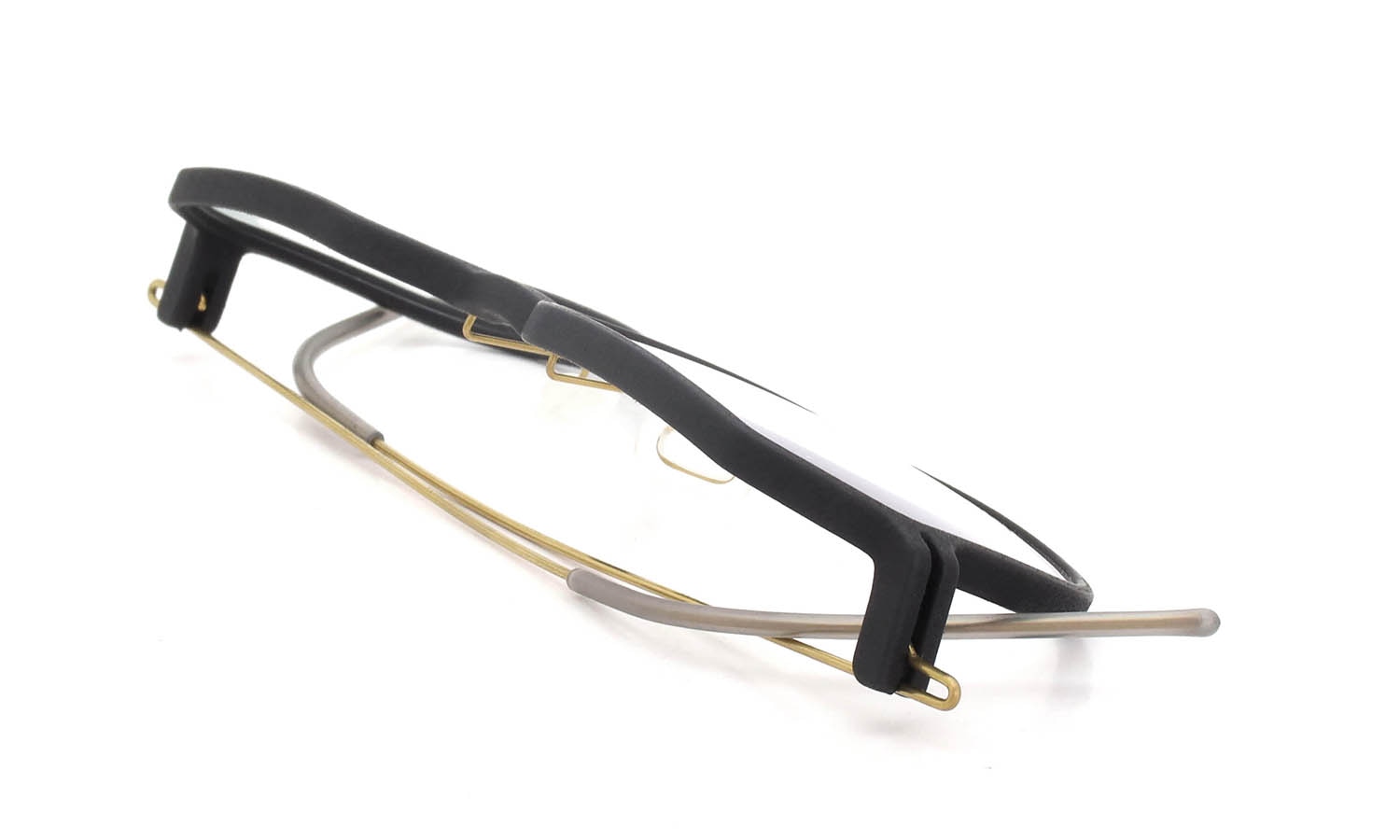 Annu メガネ通販 Square 26 M BLK-Float/Gold