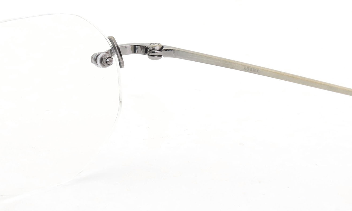 ayame リムレスメガネ通販 3PIECE-O col.AG