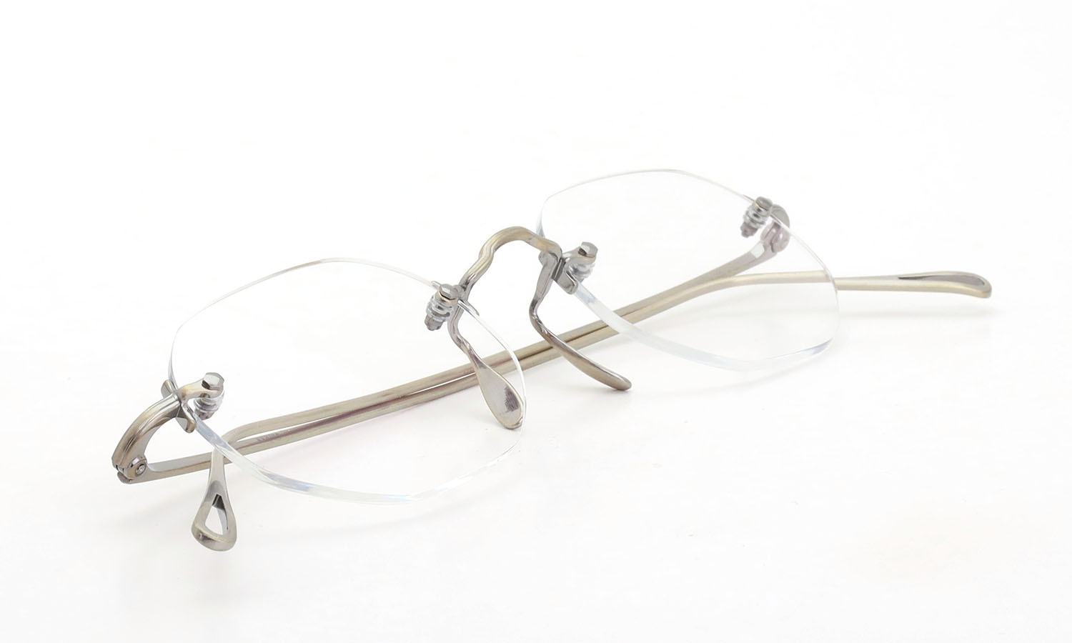 ayame リムレスメガネ通販 3PIECE-O col.AG