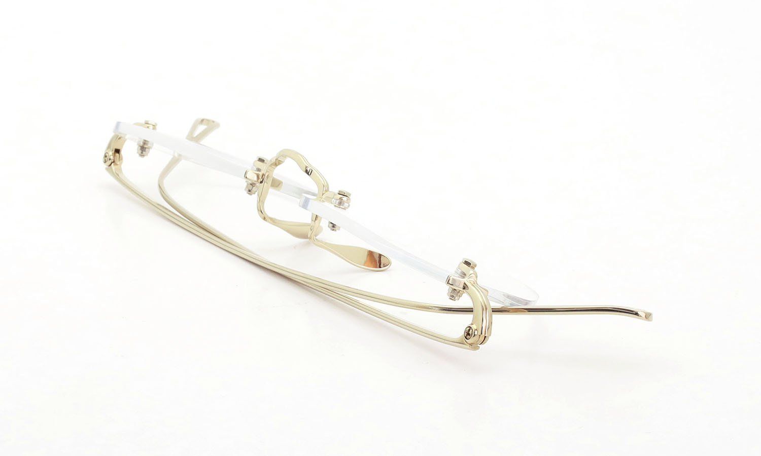 ayame リムレスメガネ通販 3PIECE-O col.CG