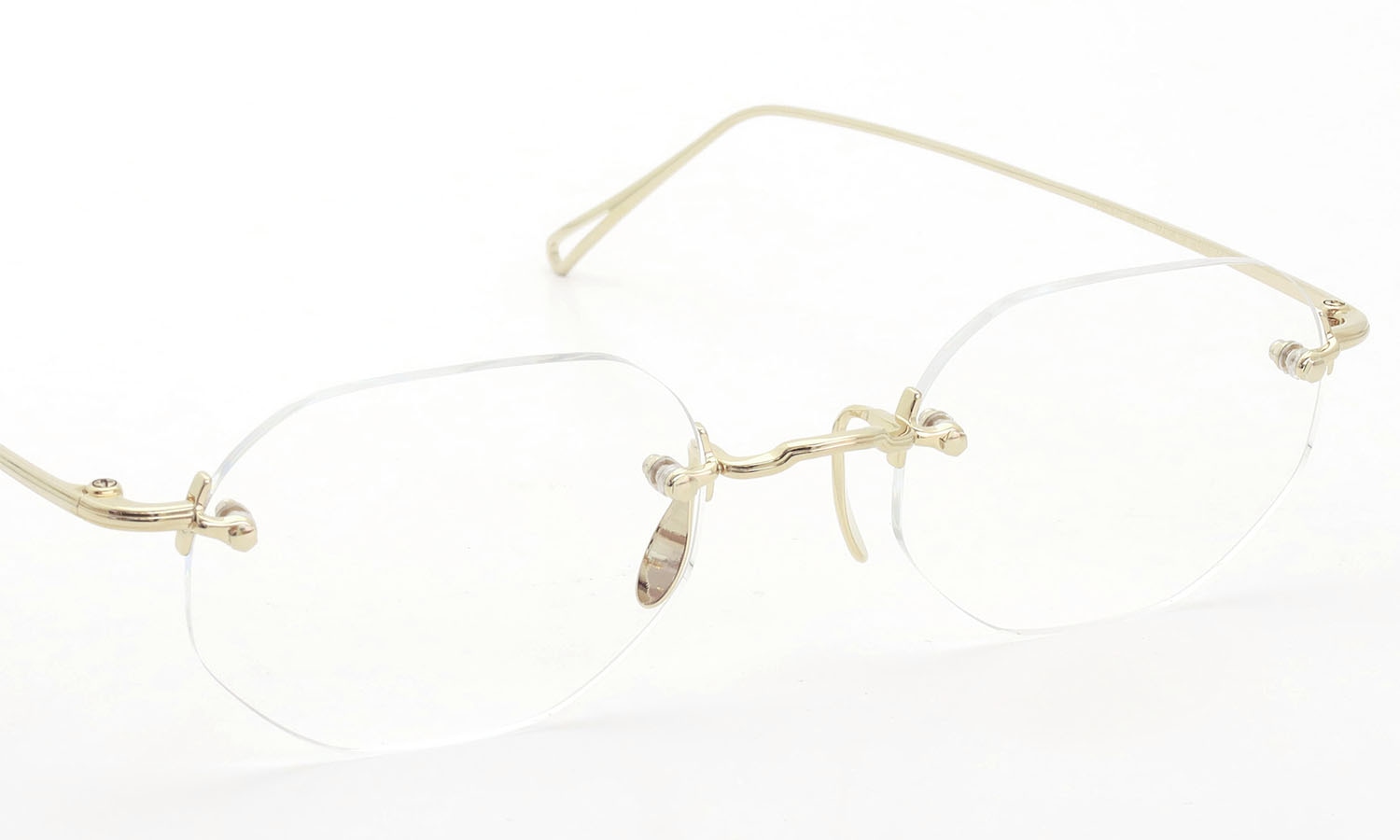 ayame リムレスメガネ通販 3PIECE-0 col.CG