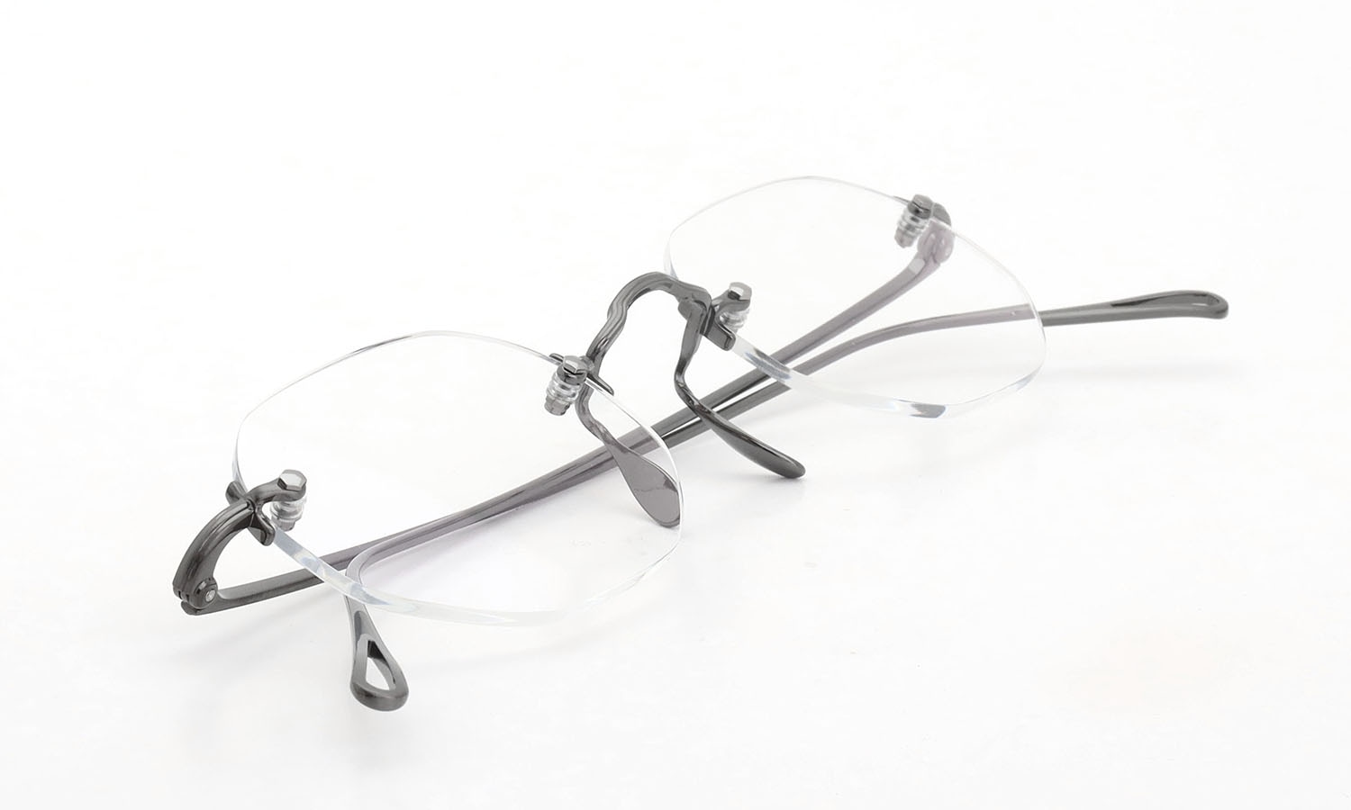 ayame リムレスメガネ通販 3PIECE-O col.CR