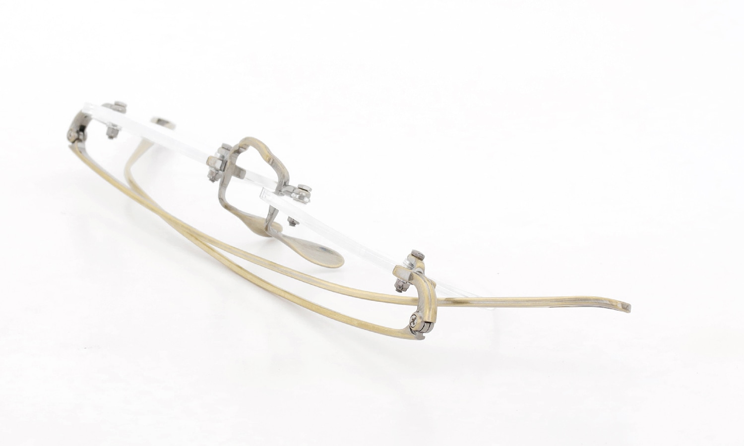 ayame リムレスメガネ通販 3PIECE col.AG