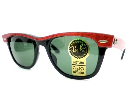 B&L RAY-BAN ボシュロム レイバン メガネ通販 WAYFARER ブラック×レッド (取扱店：大宮) ポンメガネ