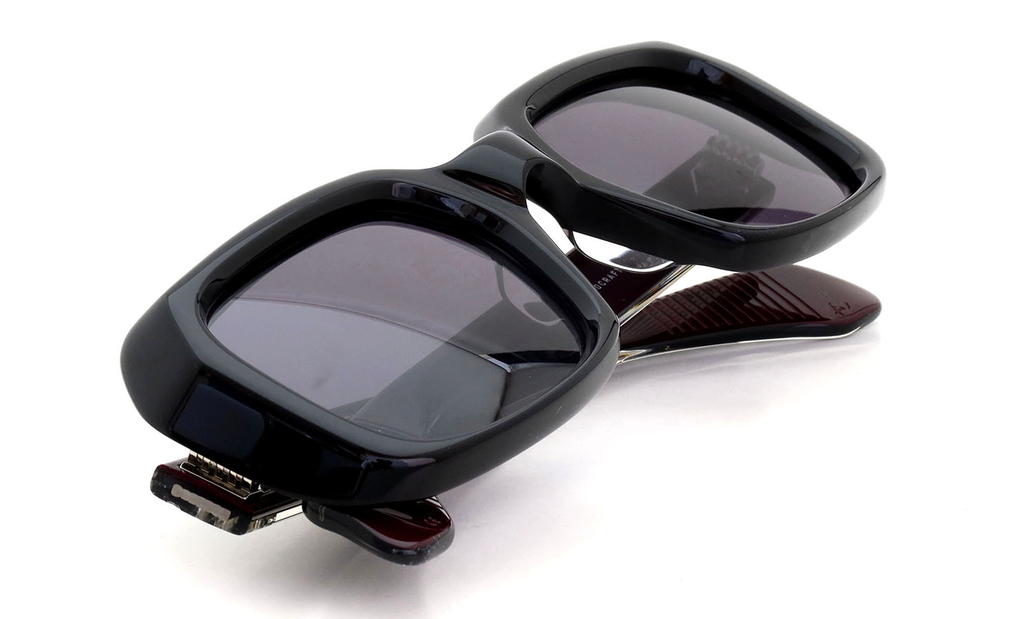 JACQUESMARIEMAGE サングラス ALDO col.Bloodstone /Jet JMMLD-6P 折りたたみ斜め 1
