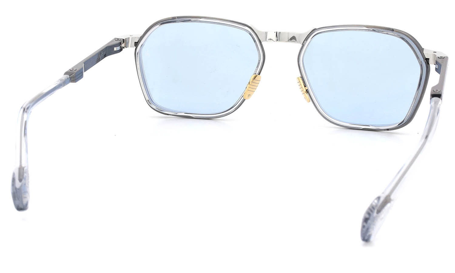 JACQUESMARIEMAGE サングラス BECKETT col.Antique Silver /Serene Blue フレームの裏側