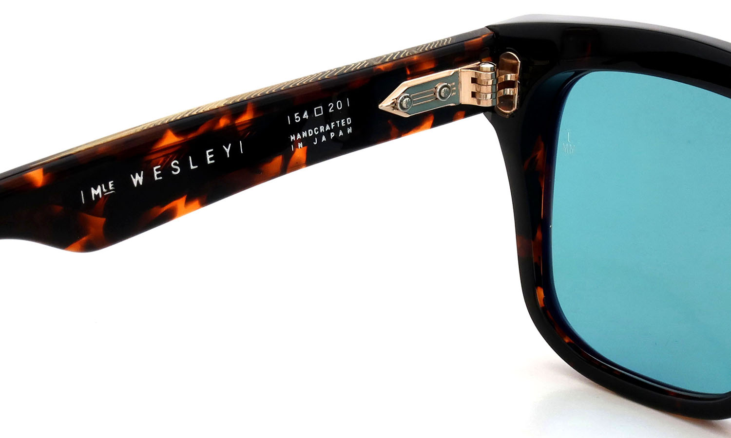 JACQUESMARIEMAGE サングラス通販 WESLEY col.Aegen /Cyan JMMWY-H24 左側ヒンジ裏と左側テンプル