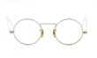 American Optical アメリカン オプティカル vintage ヴィンテージ メガネ 1930年代 ROUND CORTLAND 12kGF MASHWOOD CENTER-POINT 39-19 White-Gold 正面