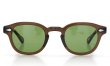 MOSCOT サングラスカスタム LEMTOSH レムトッシュ Col.BROWN 44size /グリーンレンズ