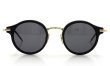 THOM BROWNE.  TB-807-A-T BLk-12kGLD 45size