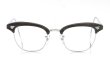American Optical vintage MALCOLM-X type:1 Metal-Cable-Temple Grey-Wood/White-Gold 46-20