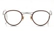 1930s-1940s BRITISH AMERICAN OPTICAL DOUBLE-BRIDGE Silver/Chestnut