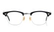 The Spectacle/ American Optical vintage 1950s~1960s マルコムXモデル type:2 ウイング鋲 Black/WG 1/10 12KGF 46-22