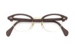 American Optical 1960s Art-Deco-Brow Combination Brown/Gold 1/10 12KGF 44-22