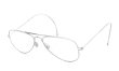 Unknown Vintage Frame Aviator 001 Silver 48-12