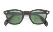 AO vintage Sunglasses AO鋲 Square Chocolate 46-22 Original-Green-Lens
