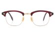American Optical 1950s〜1960s SIRMONT Maroon-Gold 1/10 12KGF 46-22