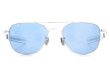 American Optical vintage 1950s Mid-Century-Modern-Pilot White-Gold 1/10 12KGF Light-Blue-Lens 12kPads #103492