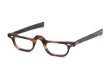 JULIUS TART OPTICAL リーディンググラス HALF EYE DEMI-AMBER