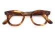 FRANCE Vintage フランス ヴィンテージ メガネ 推定1950年代 3-DOTS RIGHT-ANGLE-CARREE LIGHT-BROWN-DEMI