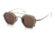 KameManNen クリップオンサングラスセット KMN-152 44size AG/ Brown-lens