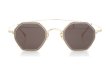 KameManNen クリップオンサングラスセット KMN-152 44size GD/ Warm-Gray-lens