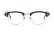 American Optical vintage メガネ 推定1950年代〜1960年代 Malcolm-X SIRMONT BR-YG 46-22 #8807